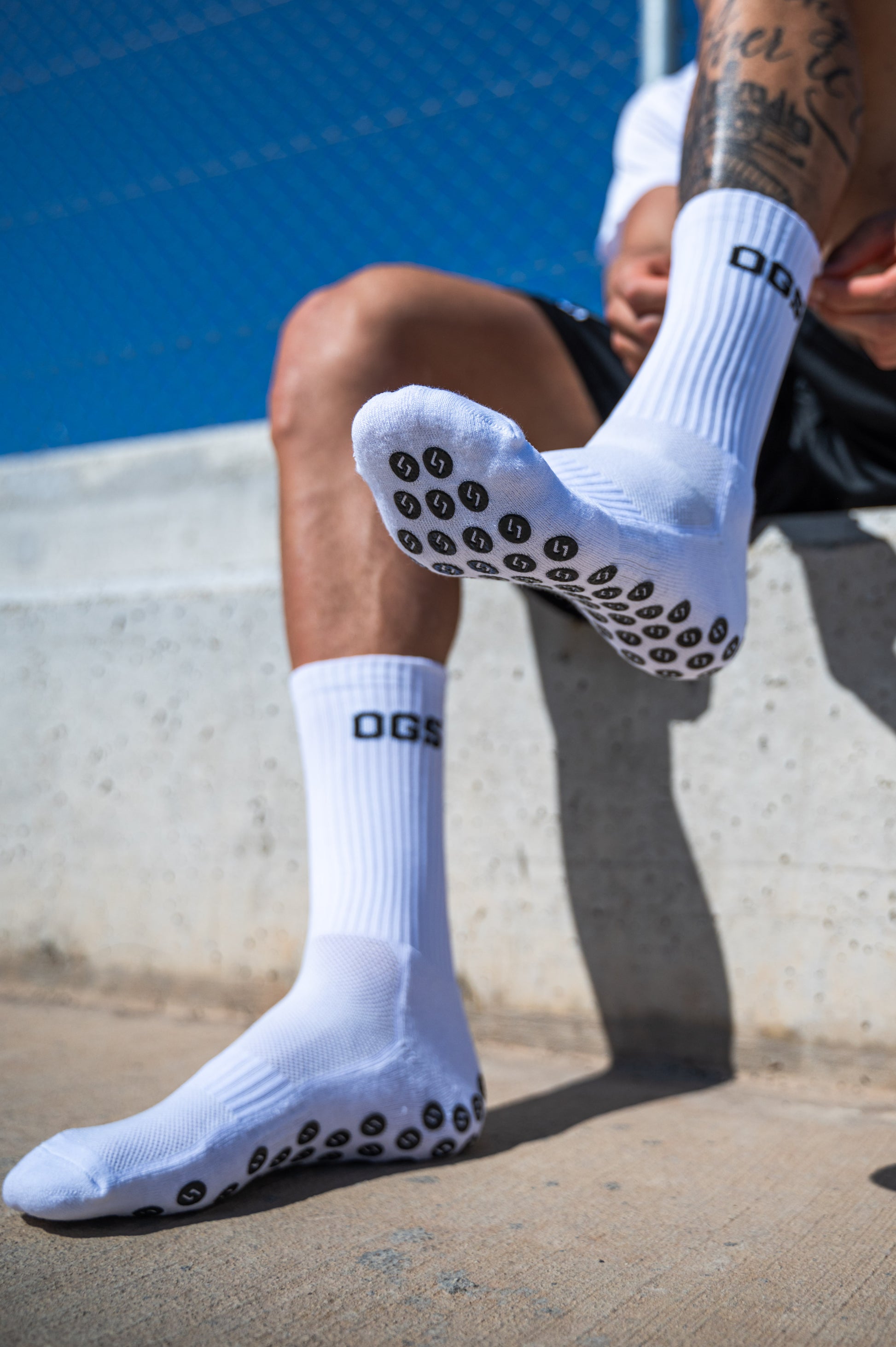 Gioca Grip Socks White S